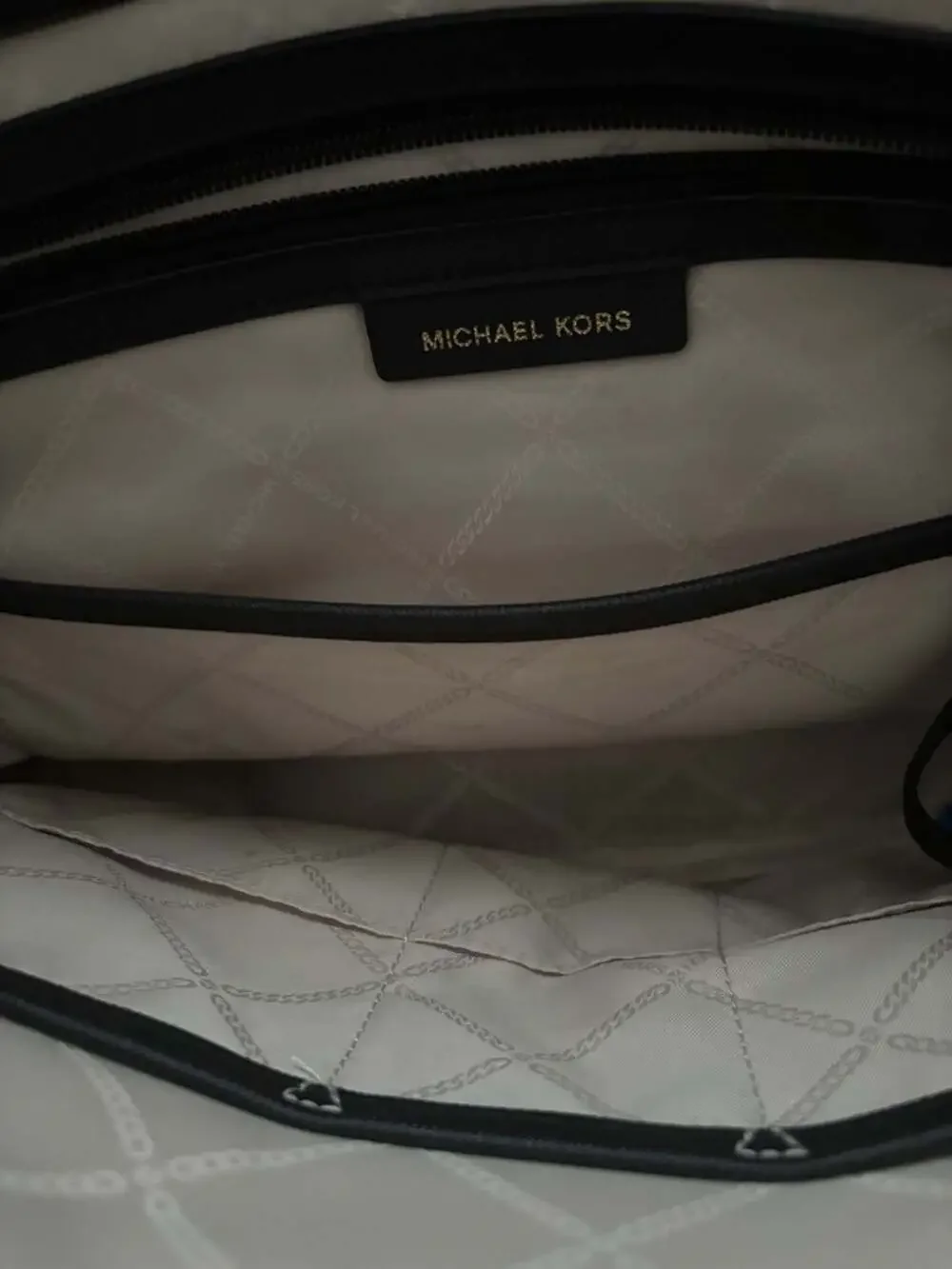 Michael Kors Eva Nylon Tote Bag in Red and Black